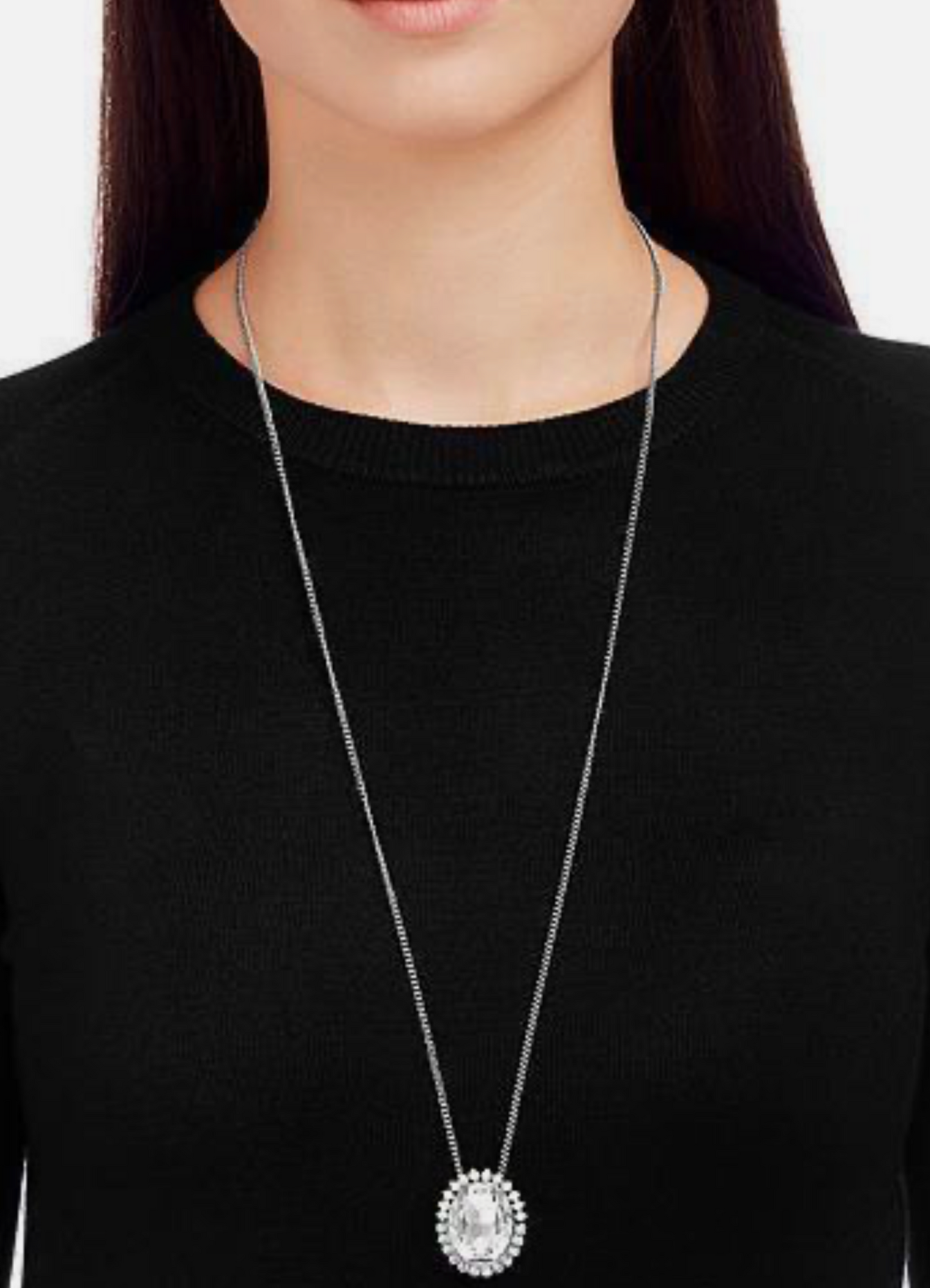 Swarovski Calista Crystal Pendant Long Adjustable Necklace 5118133
