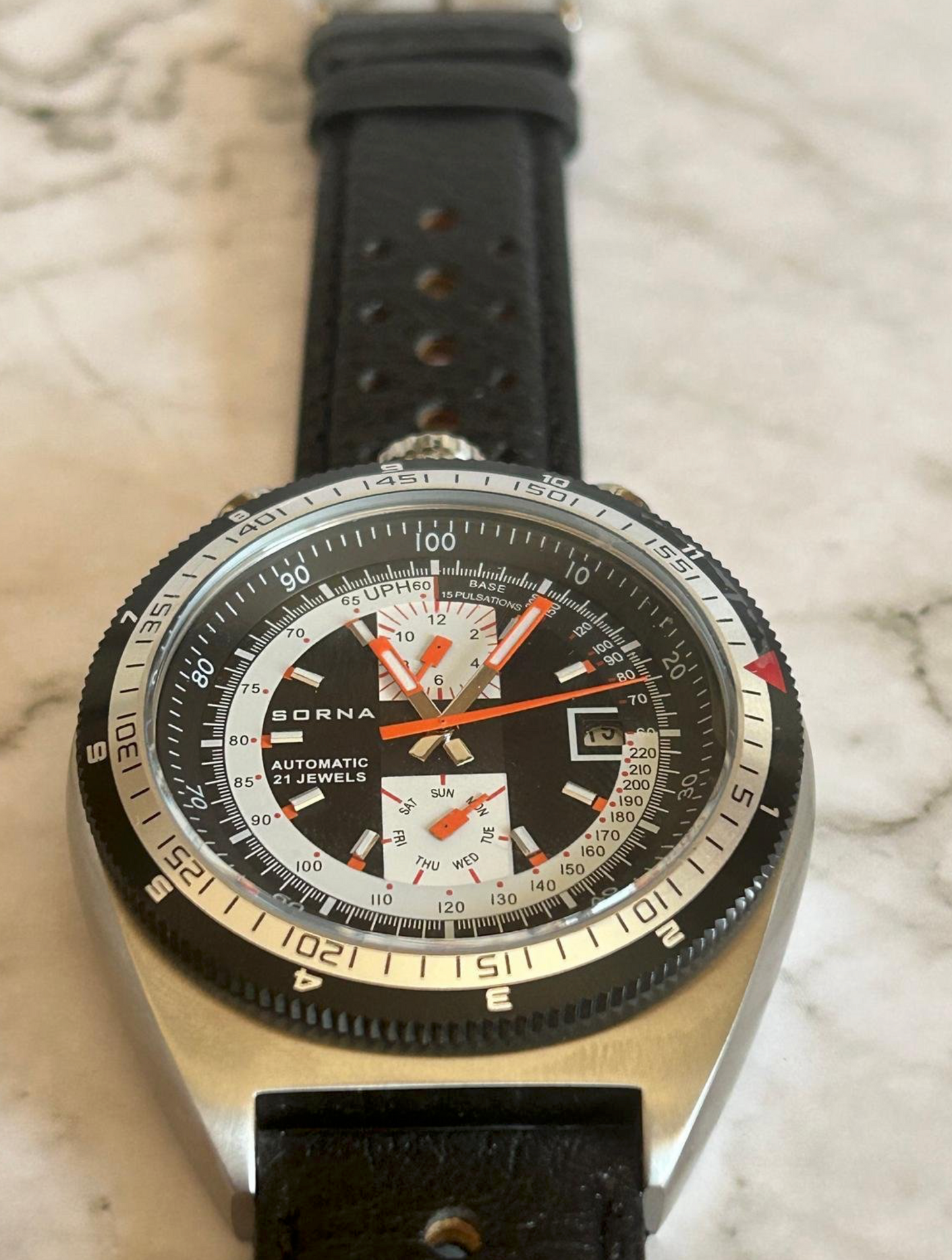 SORNA Bullhead Automatic Watch – Tachymeter Scale