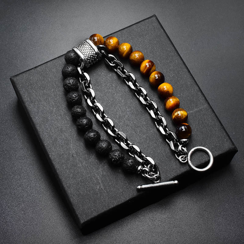Tiger Eye Stone Bracelet for men