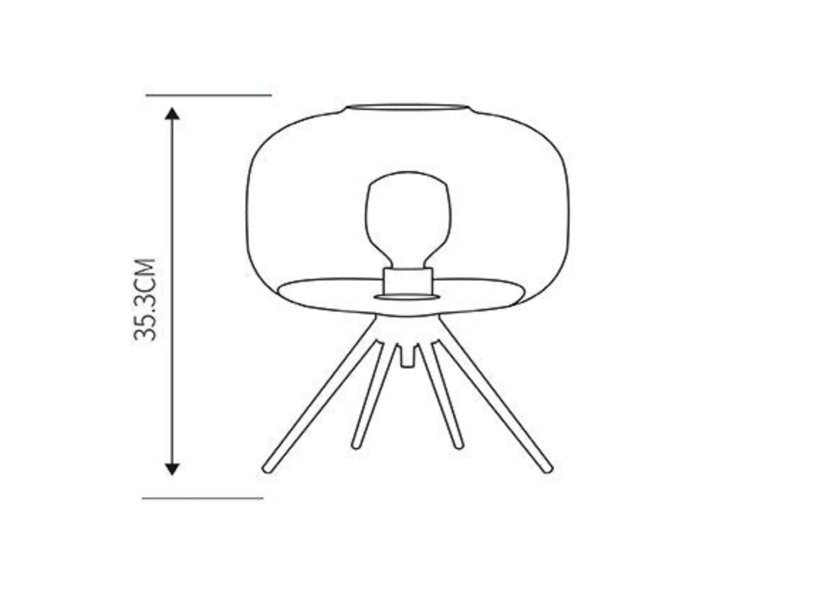 Clear Glass design desk lamp