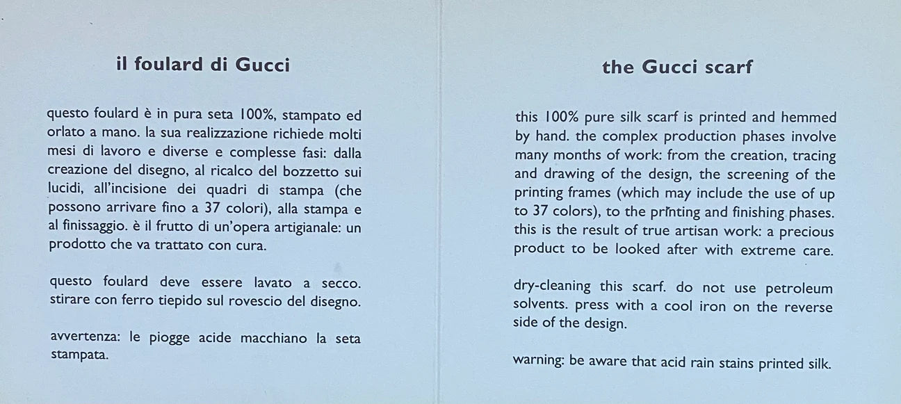 Gucci 100% silk scarf black 67X67cm, authentic, new