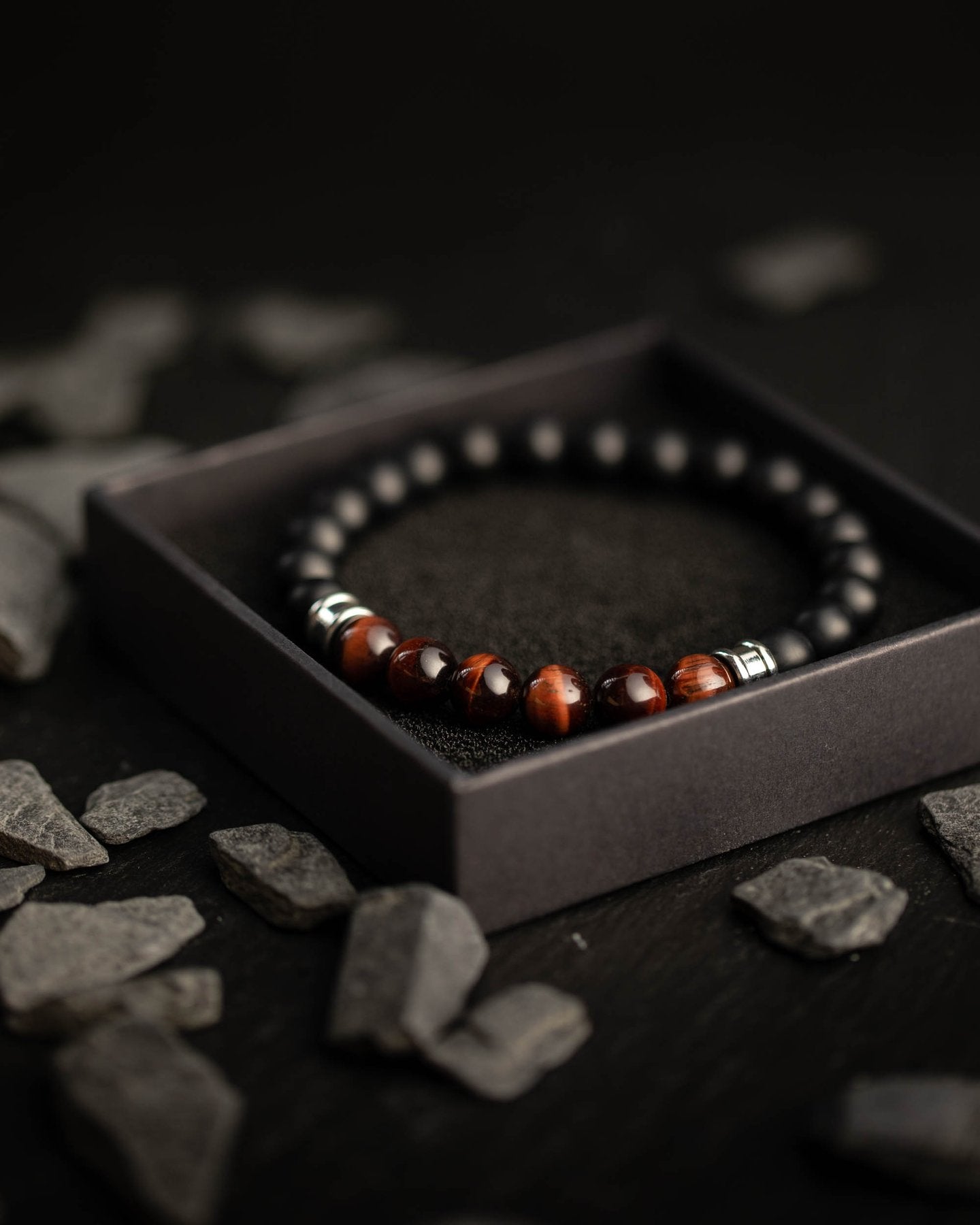 Gemini Bracelet Melas Black/Bordeaux - S 19cm - M5S