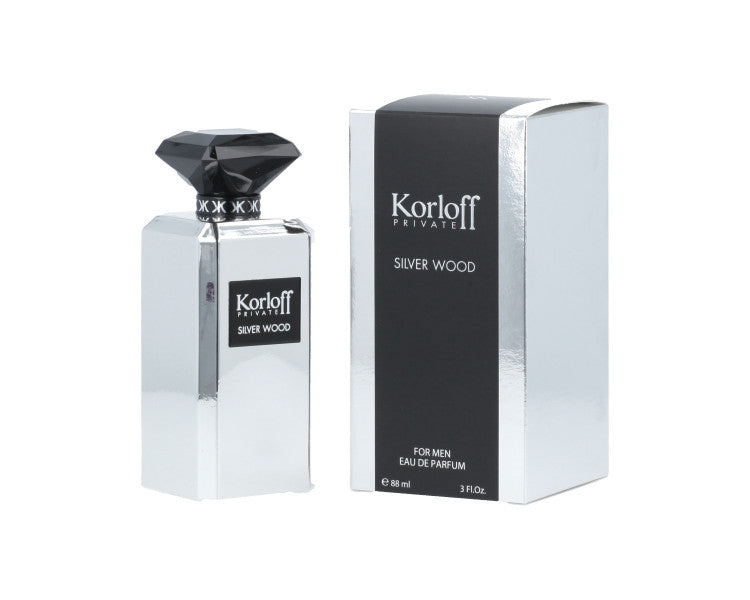 Korloff private silver wood for men eau de parfum 88 ml.