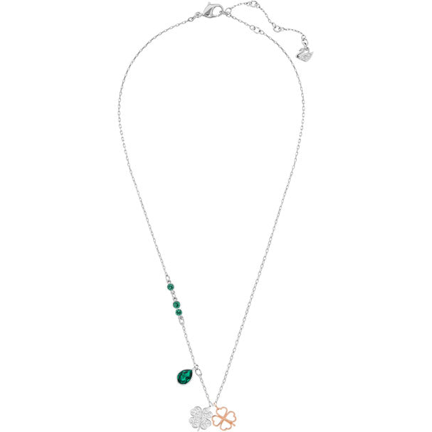 SWAROVSKI PENDENTIF DUO CLOVER, VERT, COMBINAISON DE MÉTAUX PLAQUÉS 5139471