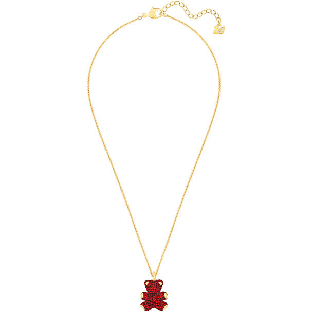 PENDENTIF TEDDY 3D, ROUGE, MÉTAL DORÉ 5388876