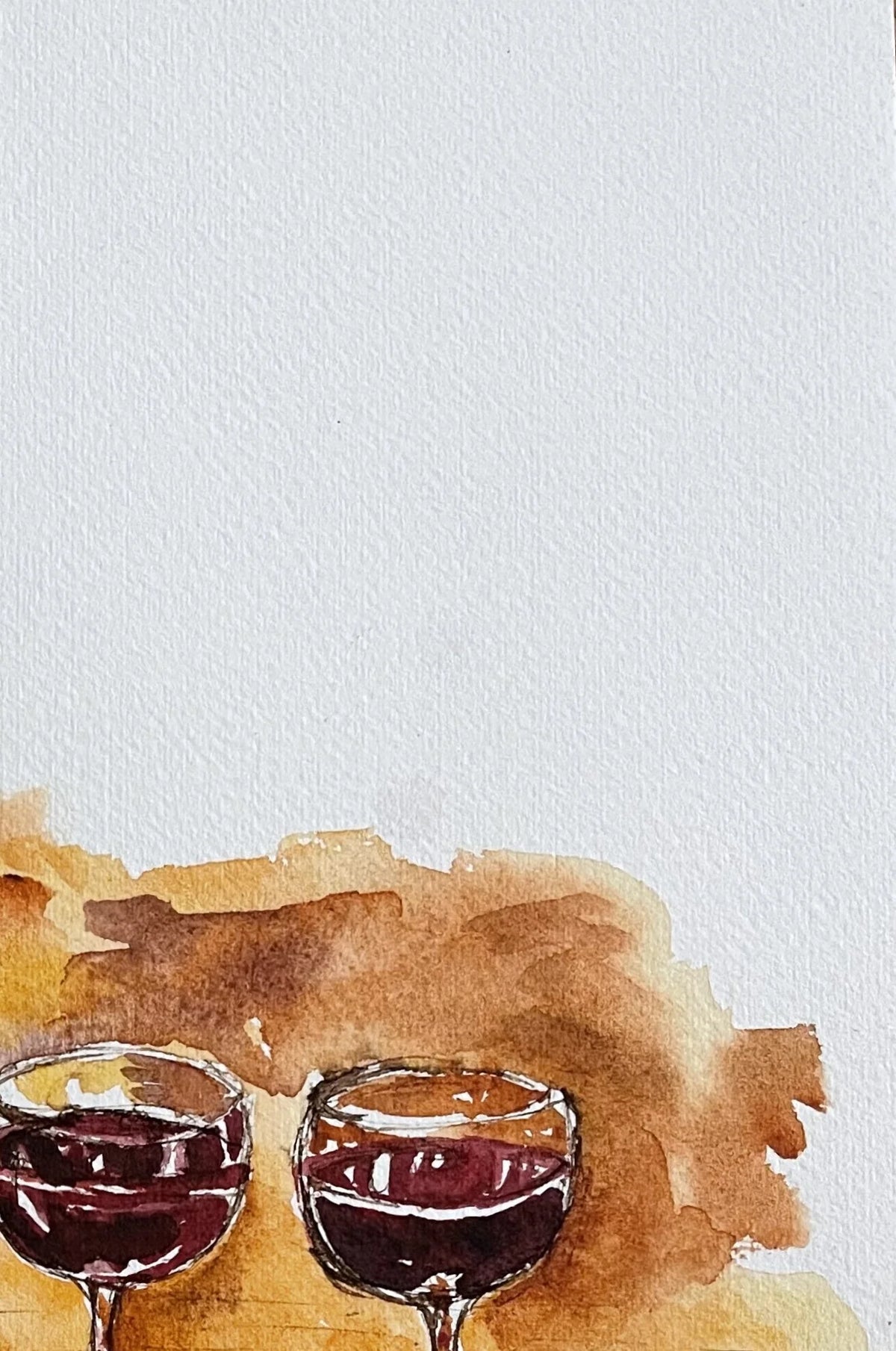 Gourmet Palette Original watercolor painting