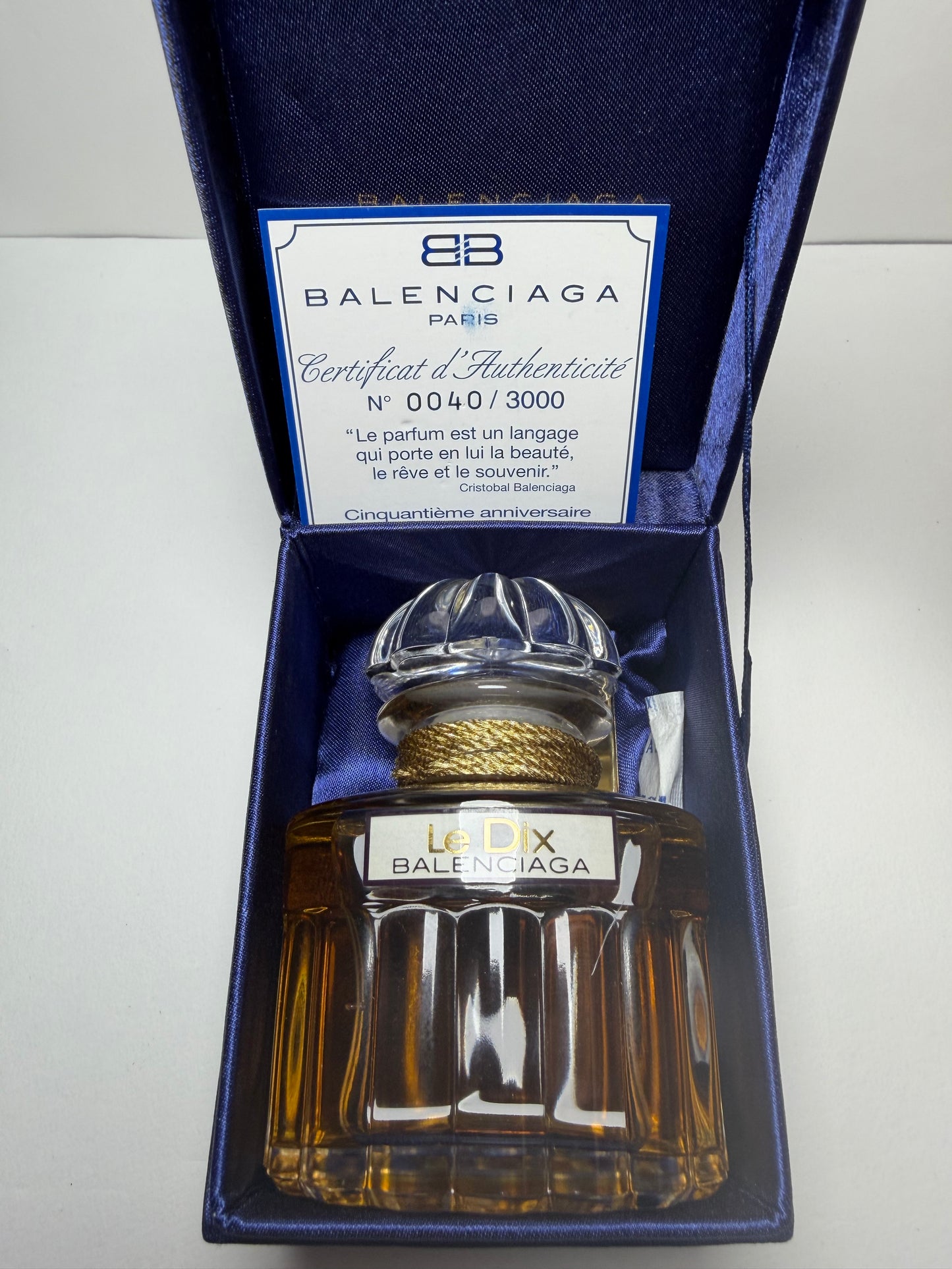 Balenciaga Le Dix (1997) Parfum 75ml - 50th anniversary limited edition - vintage 1997 very rare