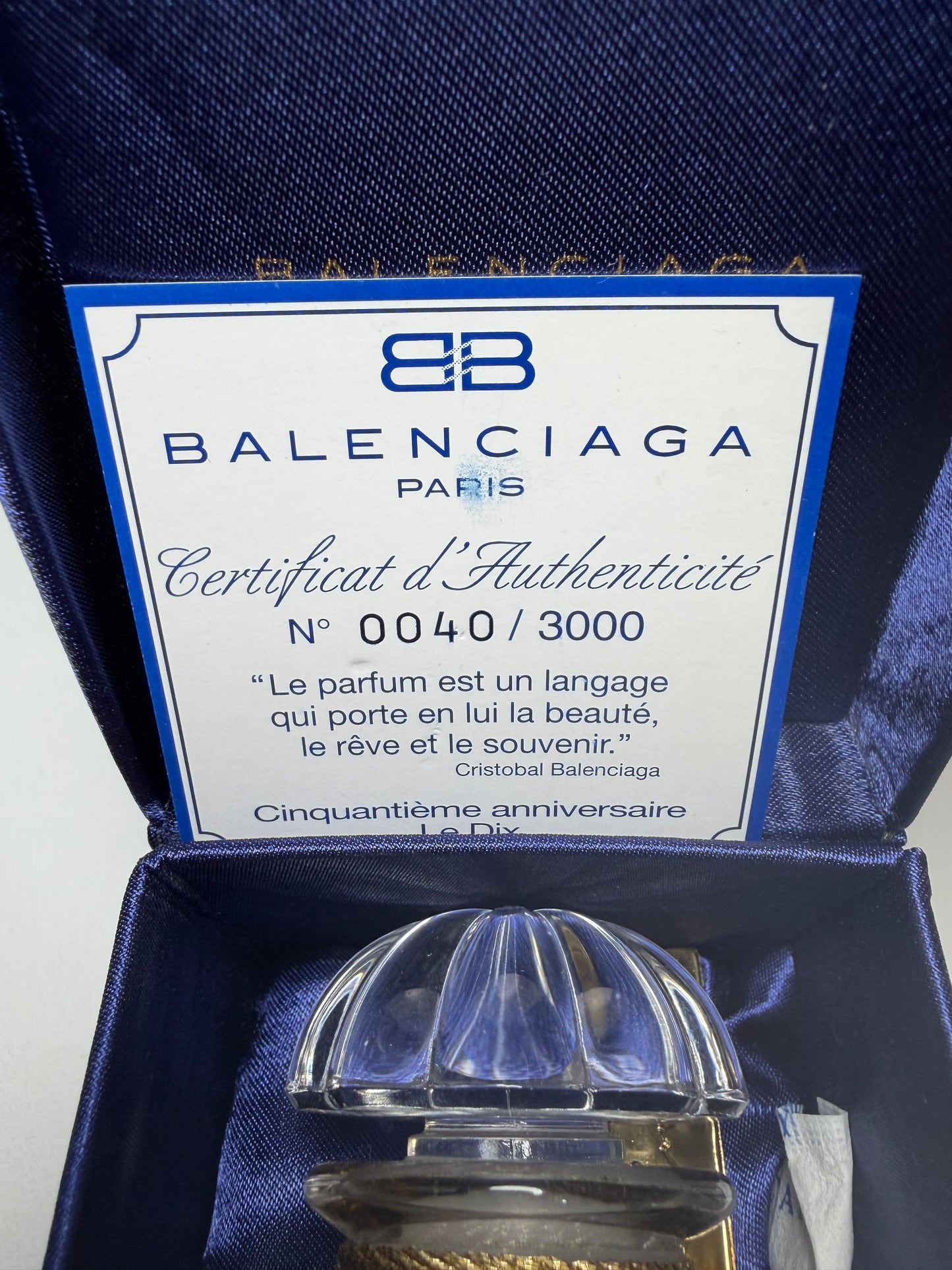 Balenciaga Le Dix (1997) Parfum 75ml - 50th anniversary limited edition - vintage 1997 very rare