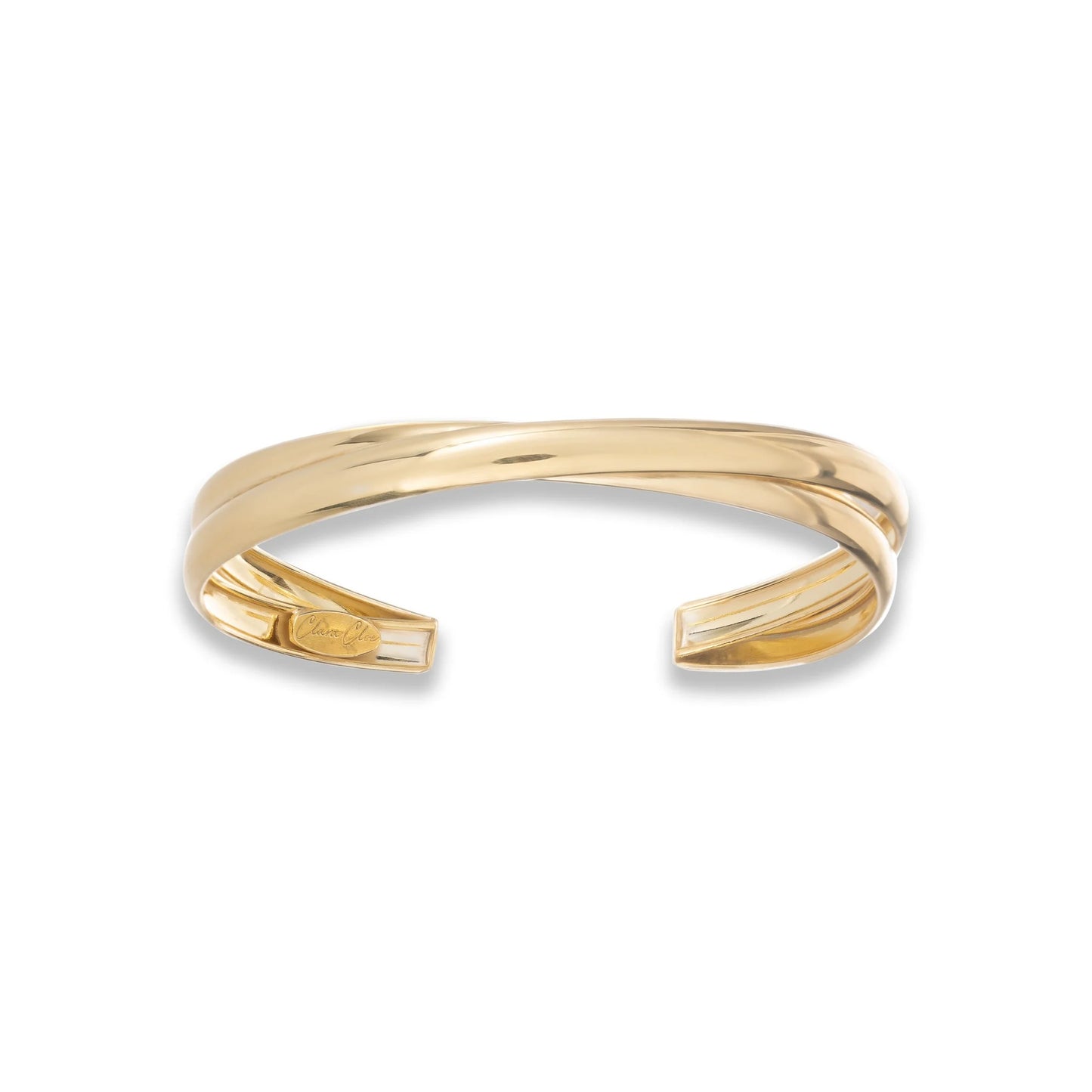 Clara Cloe Twin Bracelet in 925 sterling silver plated with 24-carat gold