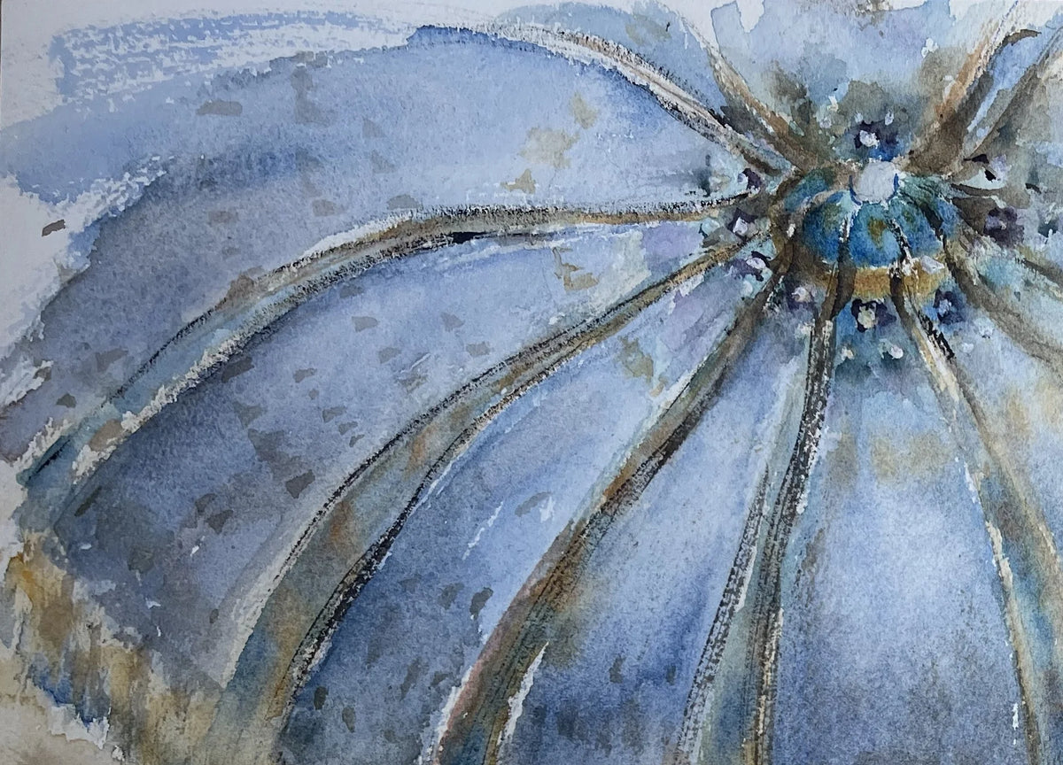 The Galeries Lafayette Dome Original watercolor painting