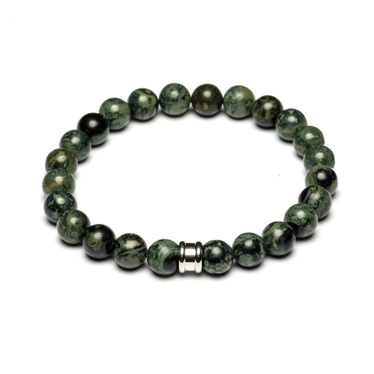 Gemini bracelet Alpha Jaspe Vert - S 19 cm