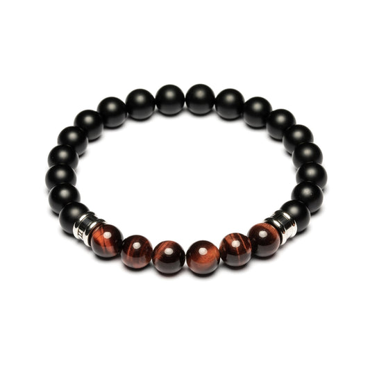 Gemini Bracelet Melas Black/Bordeaux - S 19cm - M5S