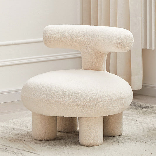 Lamb Velvet Single Casual Small Sofa Chair