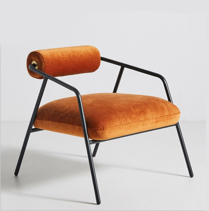Orange Modern Living Room Design Chair