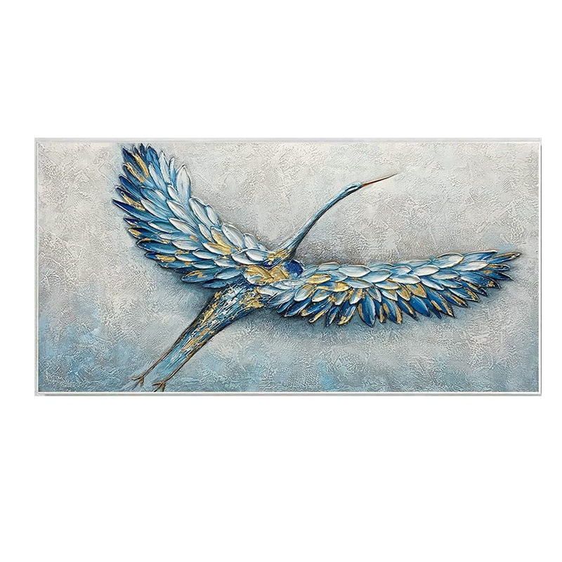 Bird Oil Painting On Canvas