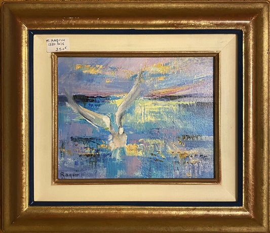 M. Raquin (1933-2016) Authentic Painting , Signed , Size : 39cmX34cm